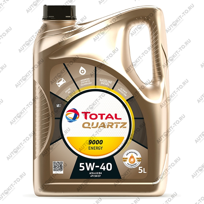 Масло моторное Total Quartz 9000 5W40 3B5L