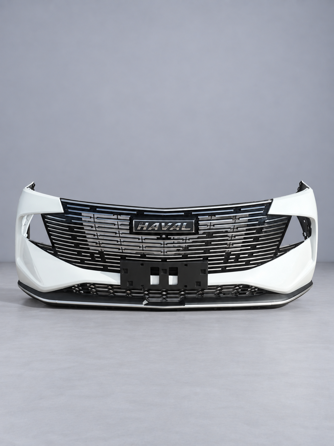 Передний бампер HAVAL F7 2024 2 gen в сборе - базовая модель БЕЛЫЙ